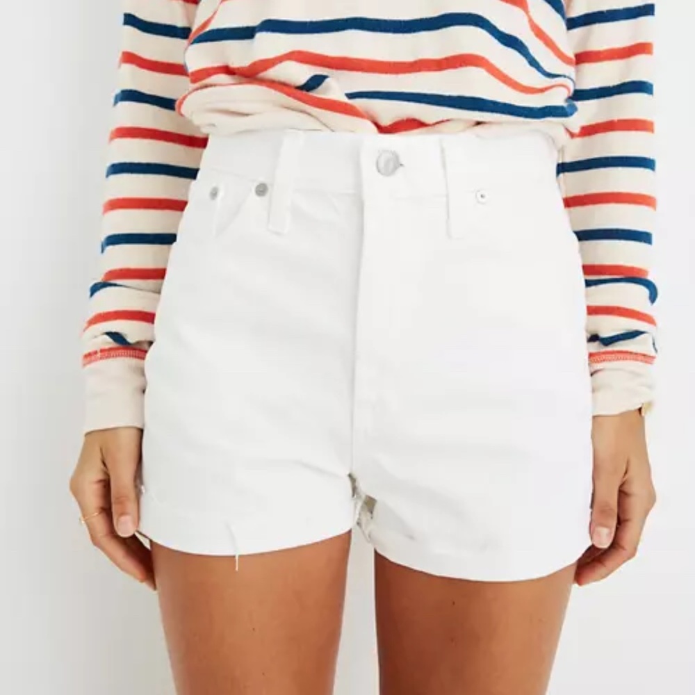 High Rise Jean Shorts - Picture 2 of 6